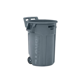 44 GAL WHEELED TRASH CAN GRAY