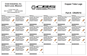 COPPER BATTERY LUGS