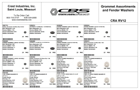 GROMMETS AND FENDER WASHERS