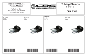 TUBING CLAMPS 1-1/4" - 3"