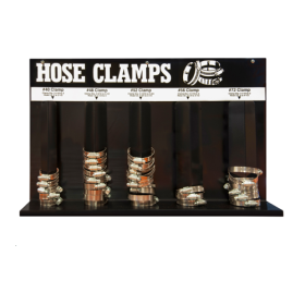 HOSE CLAMP RACK 5 LOOP LARGE CLAMPS GREY