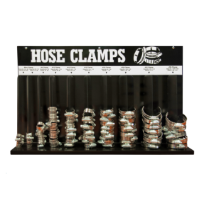 HOSE CLAMP RACK 10 LOOP BLACK