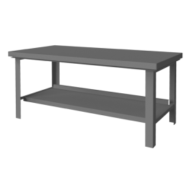 HEAVY DUTY GREY WORKBENCH 72X36X34