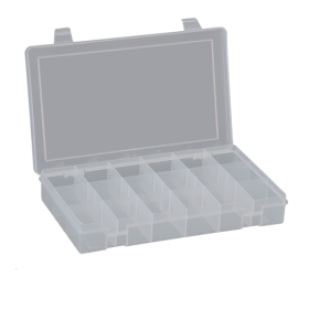 SMALL PLASTIC BOX 18 SLOTS