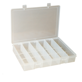 SMALL PLASTIC BOX 6 SLOTS