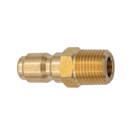 1/4 ST NIPPLE 1/4 M-NPTF  BRASS