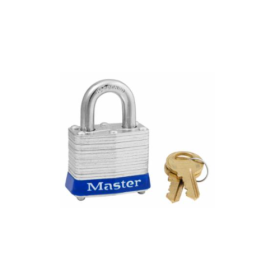 LAMINATED STEEL PADLOCK BLUE