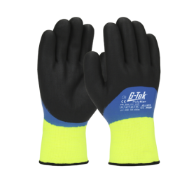 L POLKOR HIVIS DOUBLE DIPPED GLOVE