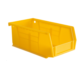 4X7X3  PLASTIC STORAGE BIN YELLOW