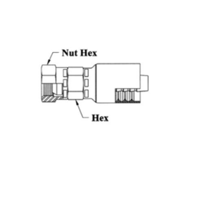 1/4H X 3/8 BSPP FEMALE SWIVEL