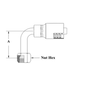 1H X 1 FEM OFS 90 DEG MED DROP