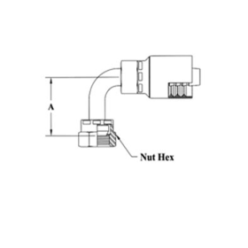 3/4H X 3/4F BSPP 90 DEG ELB