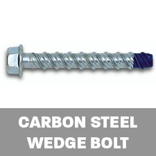 Carbon Steel Wedge Bolt Screw Anchors