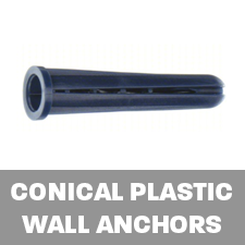 Conical Plastic Wall Anchors