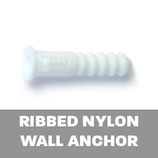 Ribbed Nylon Wall Anchor