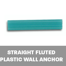 Straight Fluted Plastic Wall Anchors