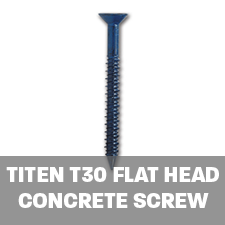 Titen T30 Flat Head Concrete Screw