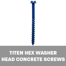  Titen Hex Washer Head Concrete Screws