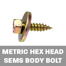 METRIC HEX HEAD SEMS BODY BOLTS