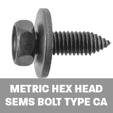 METRIC HEX HEAD SEMS BOLTS TYPE CA