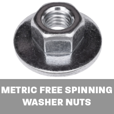 metric free spinning washer nuts