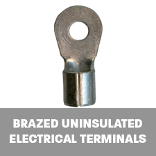 BRAZED UNINSULATED ELECTRICAL TERMINALS