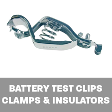 Battery Test Clips Clamps and Clamp Insulators