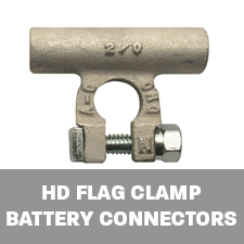 HD Flag Clamp Battery Connectors