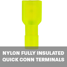 Nylon FULLY INSULATED Quick Connect Terminals