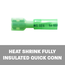 Heat Shrink FULLY Insulated Quick Connectors