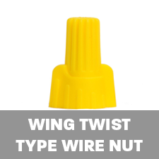 wing twist type wire nut